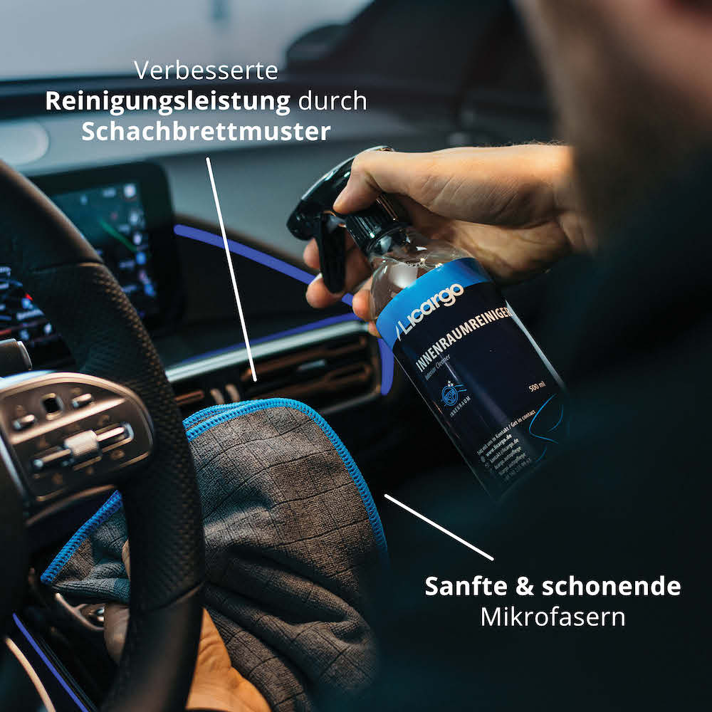 Sanft & effektiv=>Dank der innovativen Schachbrettmuster-Technologie und der extraweichen Mikrofasern reinigen die Tücher besonders gründlich und schonend. Ideal für alle empfindlichen Oberflächen im Fahrzeuginnenraum!