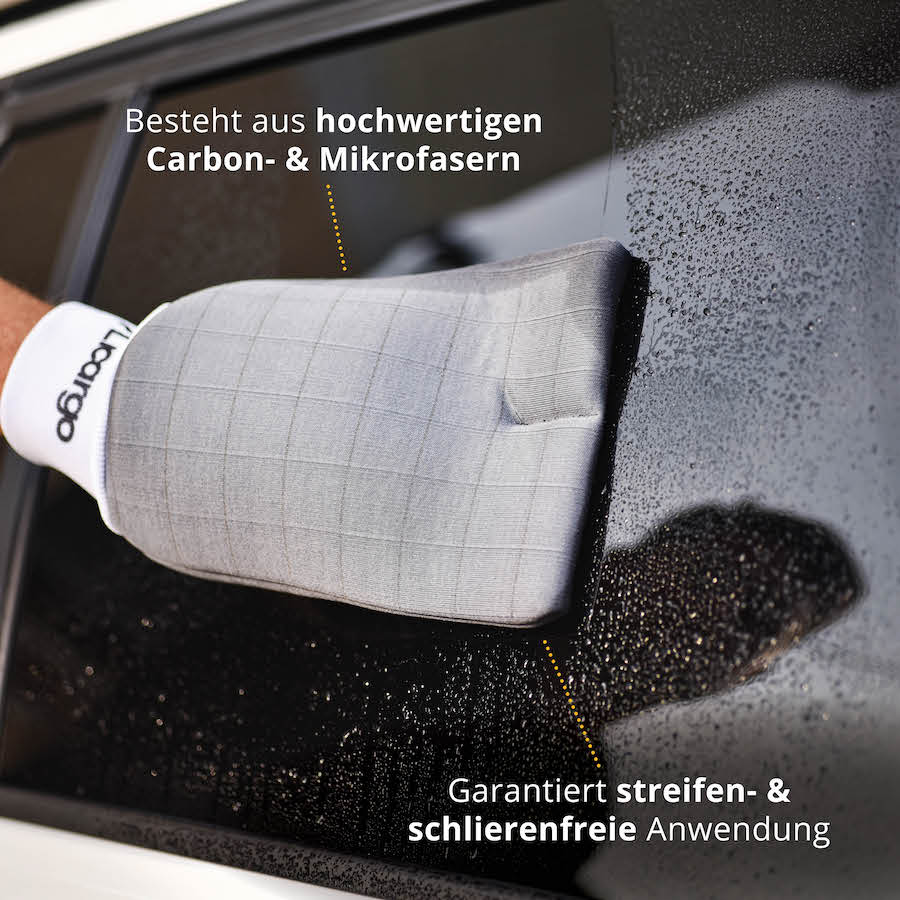 Für Glas- & Spiegelflächen=>Egal, ob Fingerabdrücke, Staub oder Wasserflecken. Die hochwertigen Materialien unseres Carbonhandschuhs garantieren Dir eine effektive Anwendung.