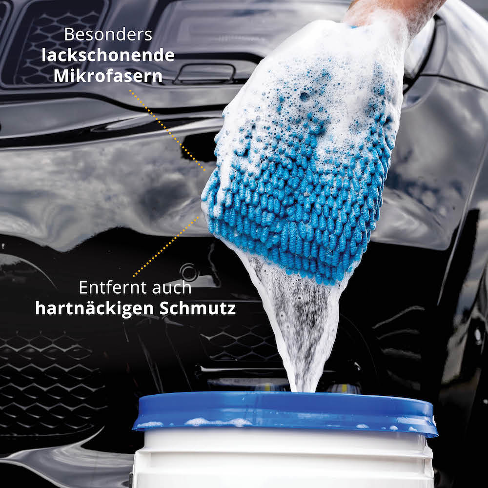 Hohe Reinigungswirkung=>Die ultraweichen Mikrofasern eignen sich neben verschiedensten Oberflächen wie Lack, Glas, Spiegel oder Kunststoff auch für jede Art von Felgen.