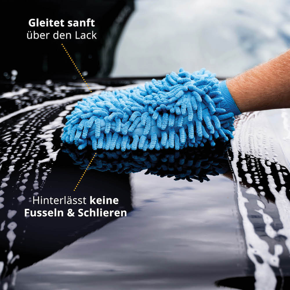 Glänzendes Ergebnis=>Gleitet sanft über den Lack. Große Lackflächen lassen sich somit schnell, einfach und effektiv reinigen.