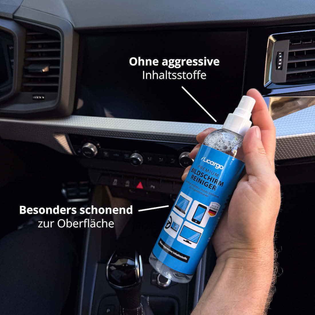 Materialschonende Formel=>Unser Bildschirmreiniger beinhaltet keine aggressiven Inhaltsstoffe und ist besonders schonend zur Oberfläche.