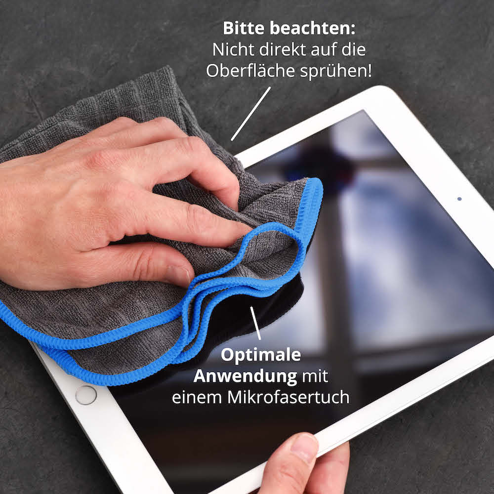 Absolutes Power-Duo=>Für ein optimales Reinigungsergebnis empfehlen wir zum Auftragen des Reinigers unser weiches, saugstarkes Mikrofasertuch mit 380GSM.