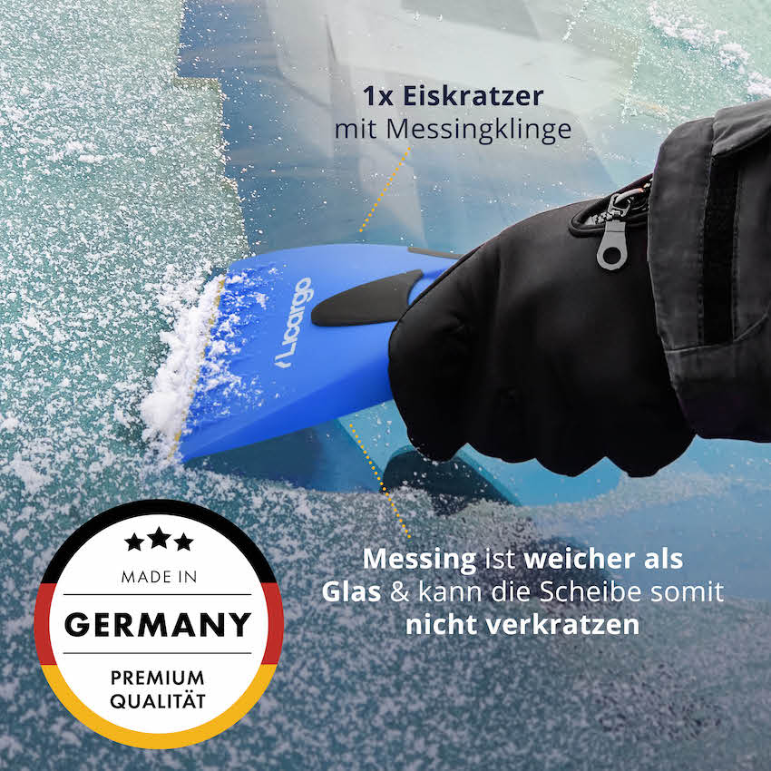 Hochwertige Messingklinge=>Lieferumfang: 1x Eiskratzer - Messing