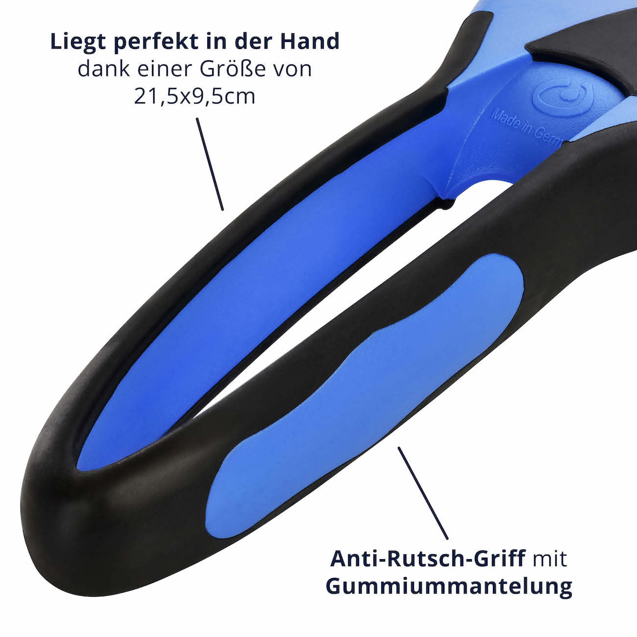 Perfektes Handling=>Unser Eiskratzer liegt dank seiner Form und der handlichen Größe perfekt in Deiner Hand. Der Anti-Rutsch-Griff sorgt außerdem für einen stabilen Halt während dem Eiskratzen.