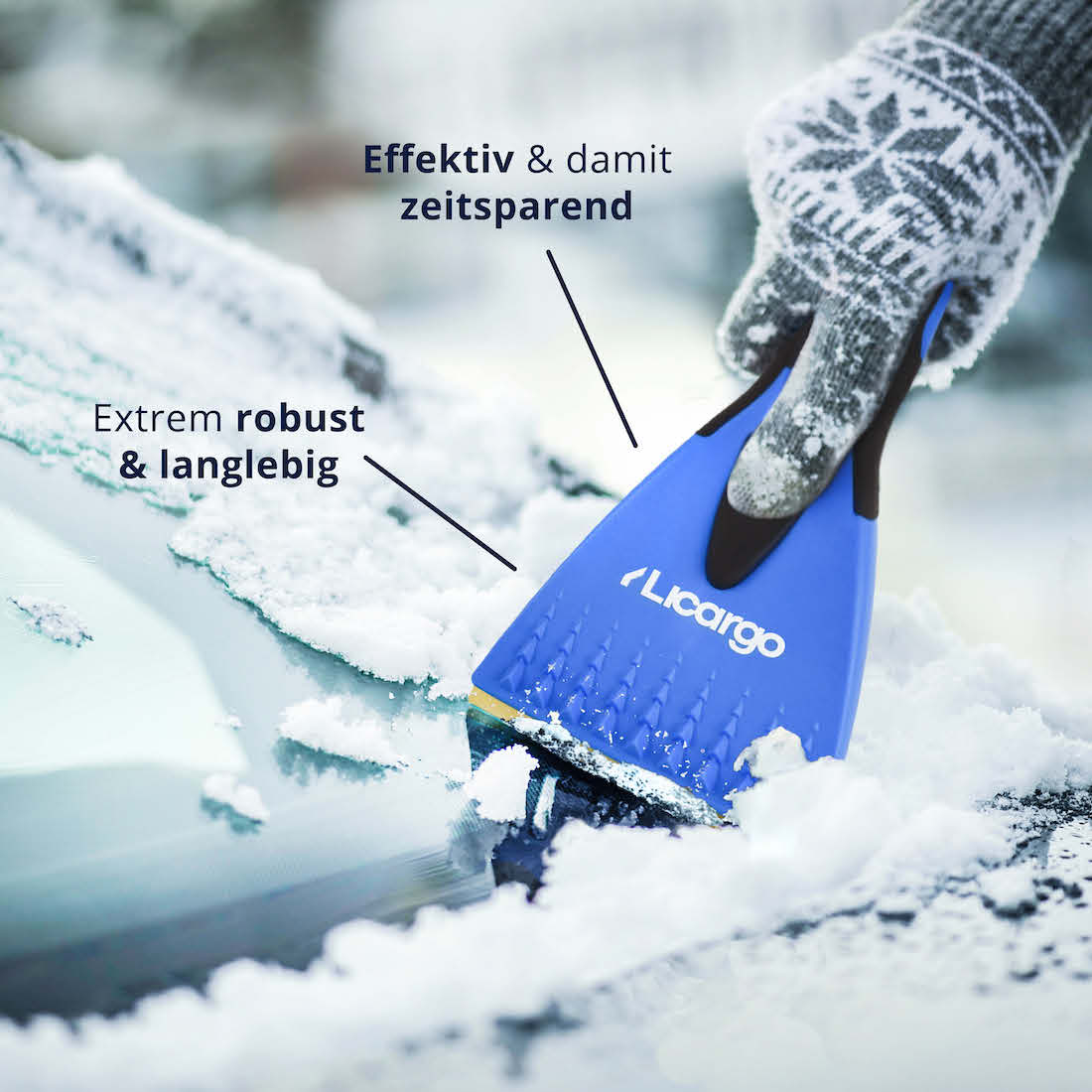 Überzeugende Qualität=>Unser Eiskratzer mit Messingklinge zeichnet sich im Vergleich zu anderen Produkten und Herstellern durch sein durchdachtes Design und seine herausragende Qualität aus.