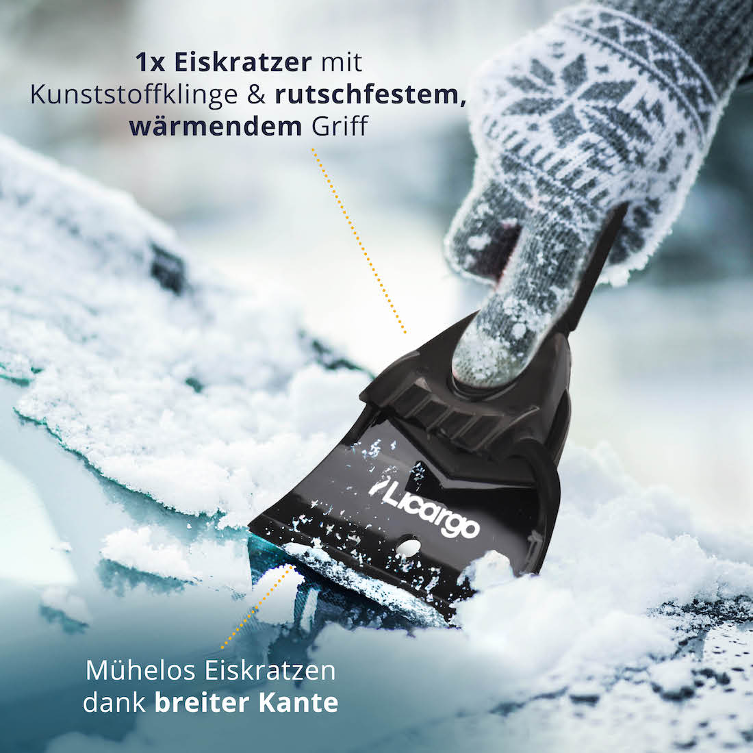 Einfache Anwendung=>Lieferumfang: 1x Eiskratzer - Kunststoff