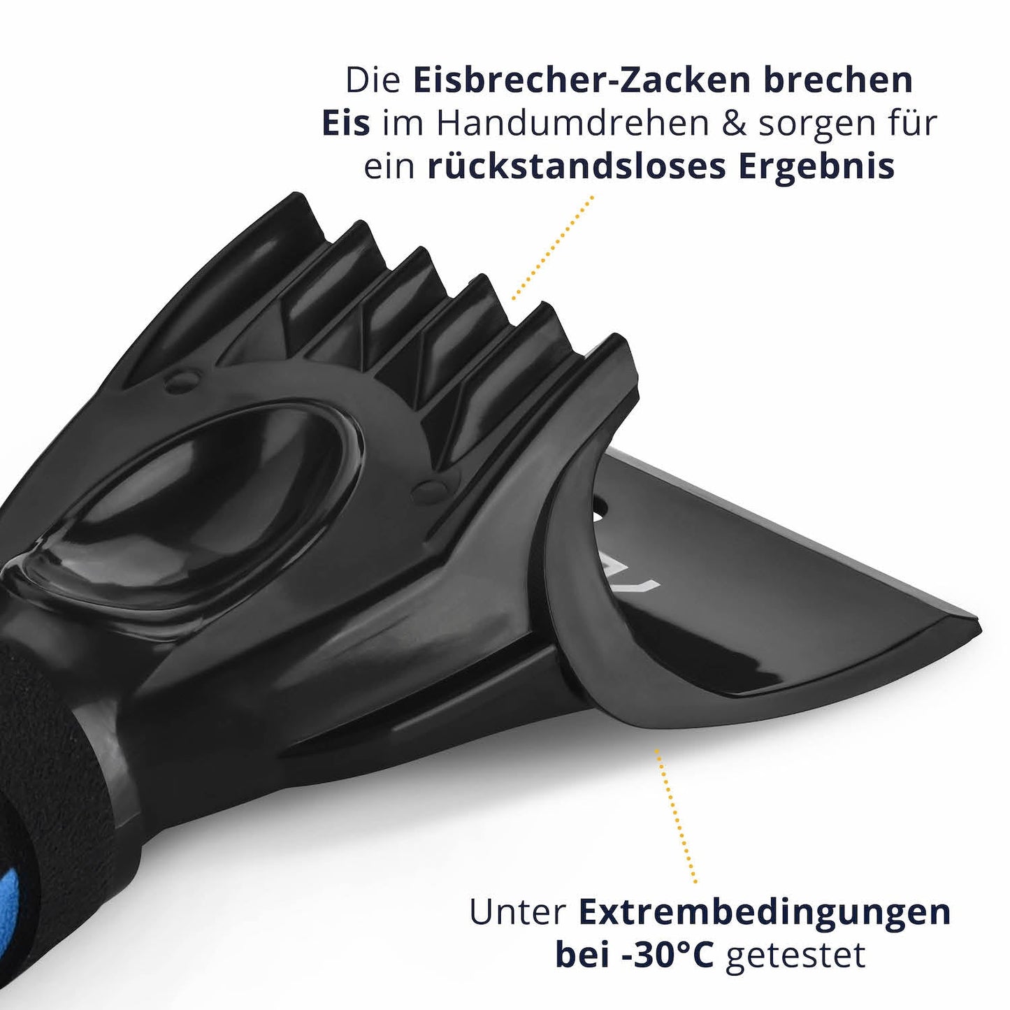 Besonders Robust=>Die Eisbrecher-Zacken sind die ultimativen Helfer, wenn es darum geht, selbst bei vereisten Scheiben eine garantiert klare Sicht zu erhalten