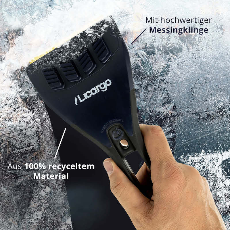 Hochwertige Messingklinge=>Lieferumfang: 1x Eiskratzer - Messing "recycelt"