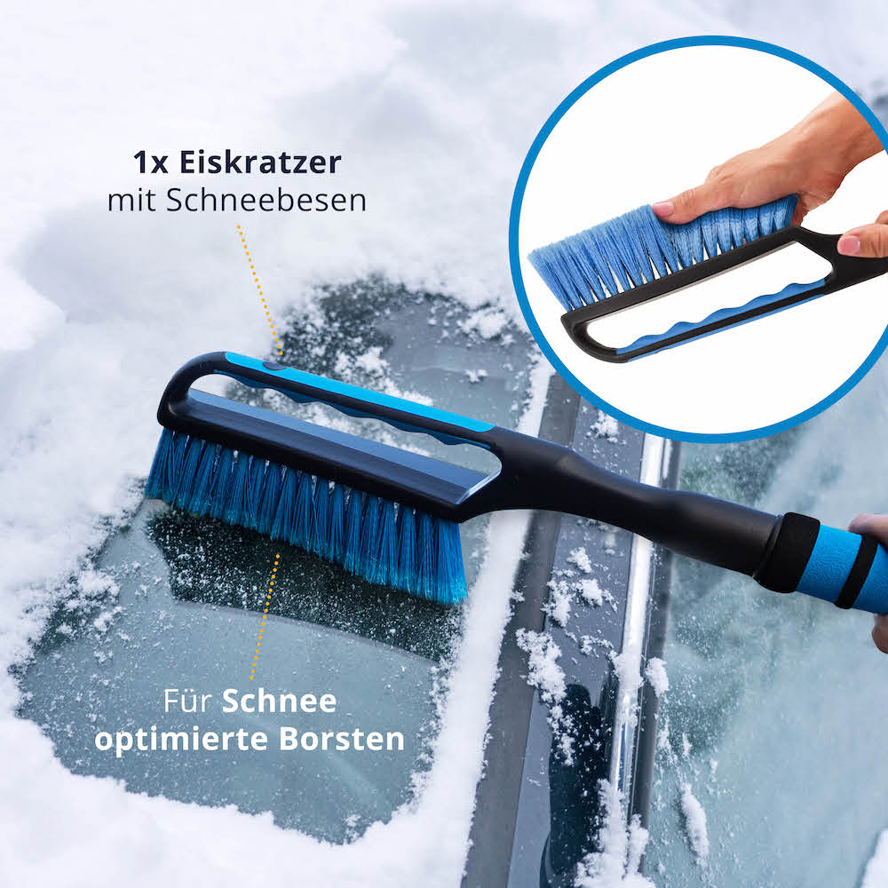 Erreicht jeden Bereich=>Lieferumfang: 1x Eiskratzer mit Schneebesen - 67cm