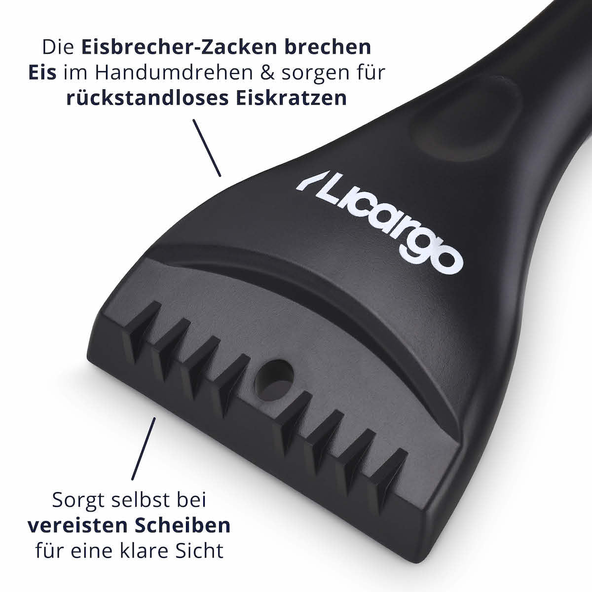 Extrem effektiv=>Die Eisbrecherzacken brechen Eis in Sekunden und sorgen für ein rückstandsloses Ergebnis bei jeder Anwendung.