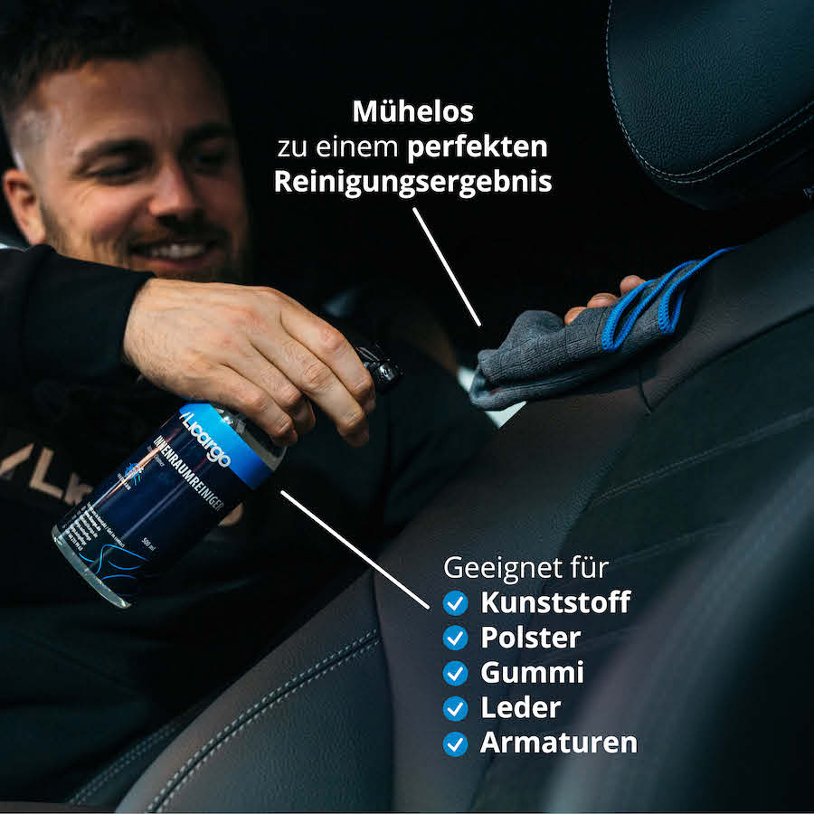 Wohltuender Frische-Duft=>Mit unserem Innenraumreiniger und dem frischen Duft nach sonnengereiften Zitronen wird die Reinigung Deines Autos zu einem wahren Erlebnis.