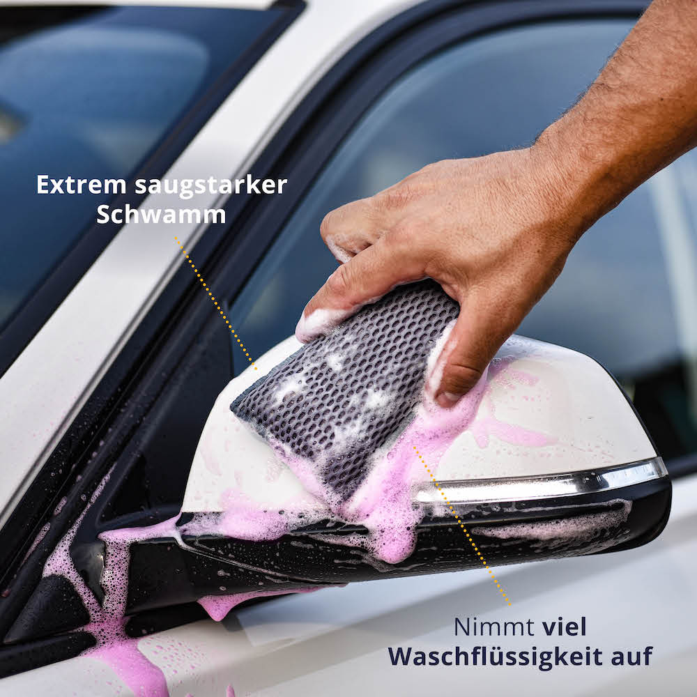Mühelose Reinigung=>Die Pads ermöglichen eine sanfte und dennoch gründliche Reinigung, ohne dabei die Lackierung oder andere Oberflächen zu beschädigen.