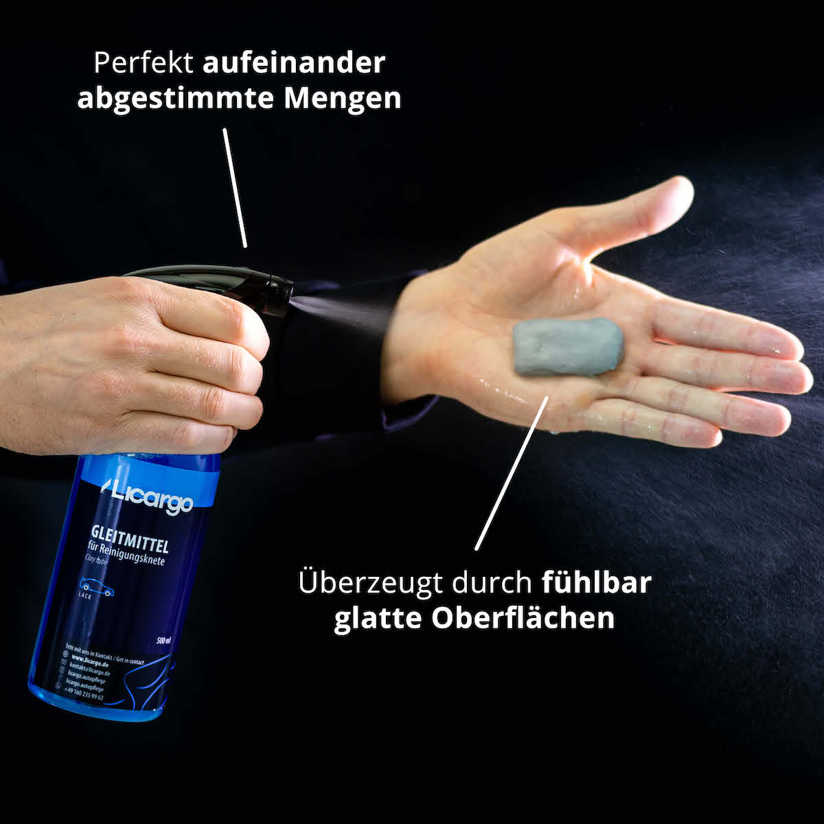 Spürbar glatte Oberflächen=>Unsere Reinigungsknete erzeugt fühlbar glatte Oberflächen und entfernt festsitzende Verunreinigungen mühelos.