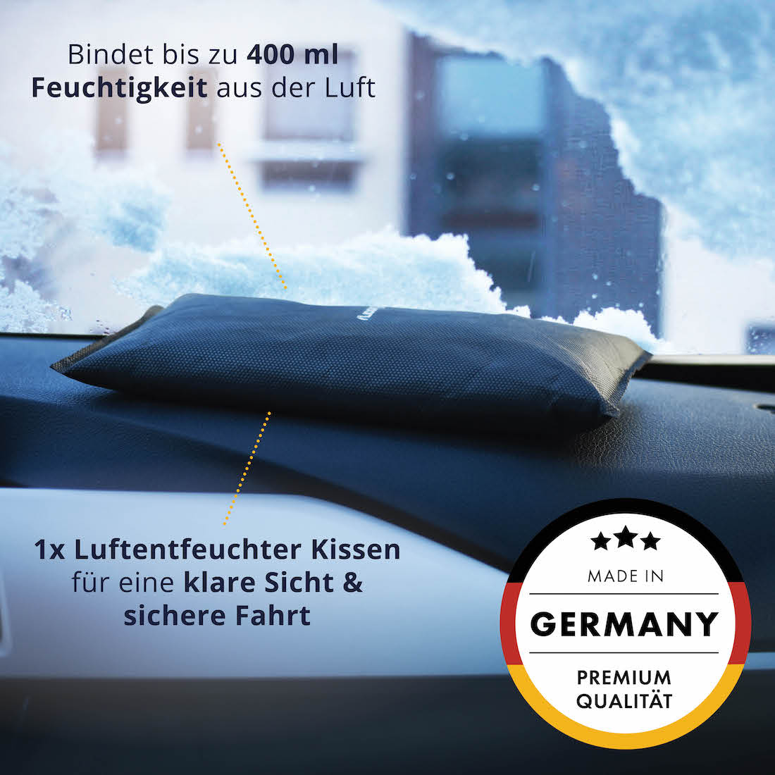 Hohe Aufnahmekapazität=>Lieferumfang: 1x Auto Luftentfeuchter Kissen