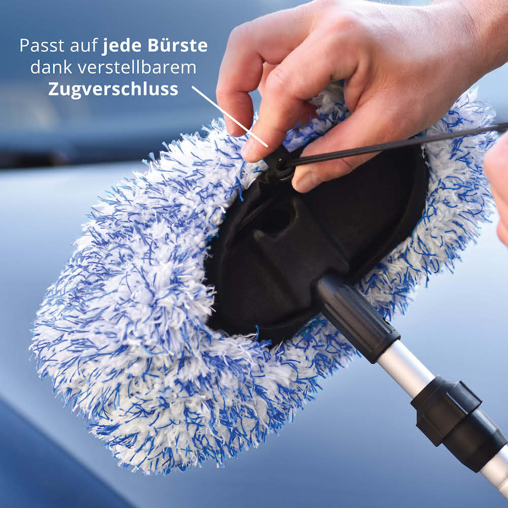 Universeller Zugverschluss=>Damit das Brush Cover auf jede SB-Bürste passt, haben wir einen Zugverschluss integriert. So sitzt das Cover sicher an Ort und Stelle, egal bei welcher Bürste!