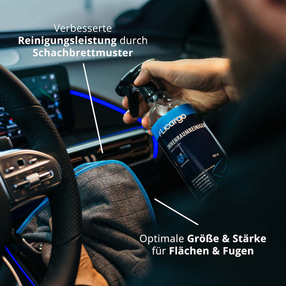 Sanft & effektiv=>Dank der innovativen Schachbrettmuster-Technologie und der extraweichen Mikrofasern reinigen die Tücher besonders gründlich und schonend. Ideal für alle empfindlichen Oberflächen im Fahrzeuginnenraum!