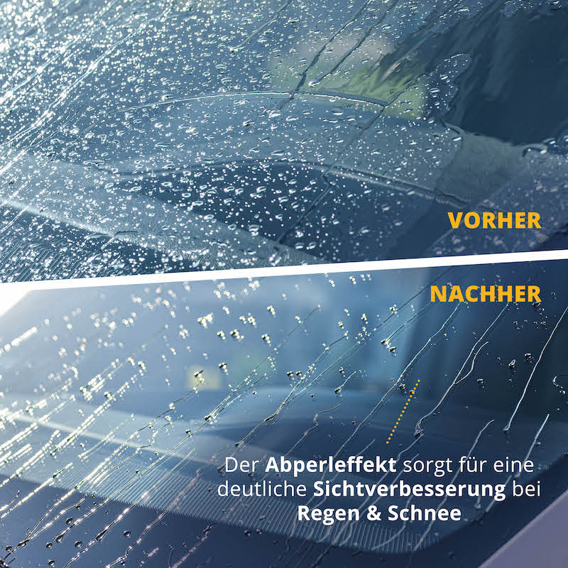 Glasklare Sicht beim Fahren=>Unsere Scheibenversiegelung erleichtert das Reinigen, erhöht die Haltbarkeit der Glasoberfläche und versiegelt sie effektiv für einen lang anhaltenden Schutz.