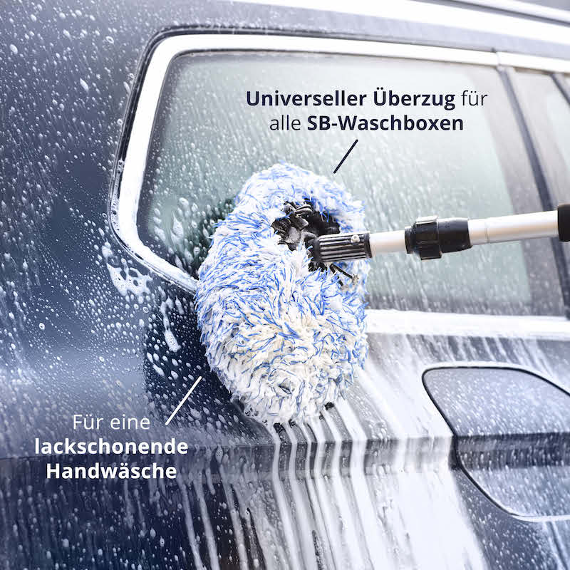 Perfekt für die Handwäsche=>Mit dem Licargo Brush Cover hast Du alles, was Du für Deinen nächsten Besuch bei einer SB-Waschbox benötigst!
