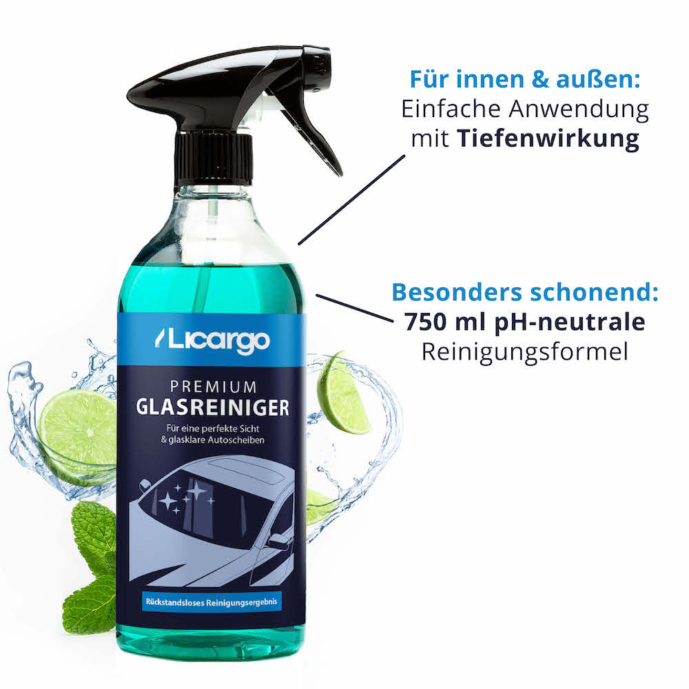 Für innen & außen geeignet=>Die Rezeptur unseres Glasreinigers enthält Partikel, die auf den gereinigten Flächen eine unsichtbare Schutzschicht hinterlassen.