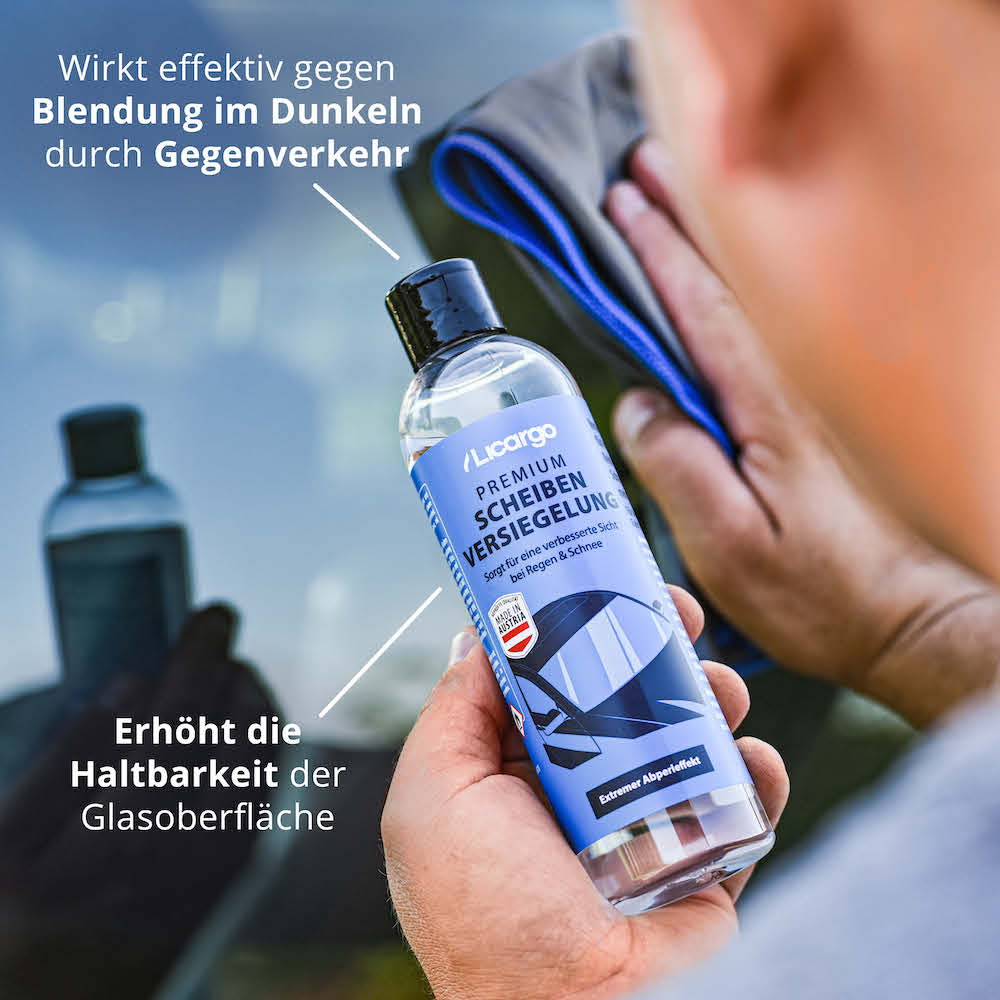 Reduzierte Blendwirkung=>Unsere Scheibenversiegelung verhindert effektiv Blendung durch den Gegenverkehr bei Dunkelheit, damit Du nachts eine klarere und sicherere Sicht hast.