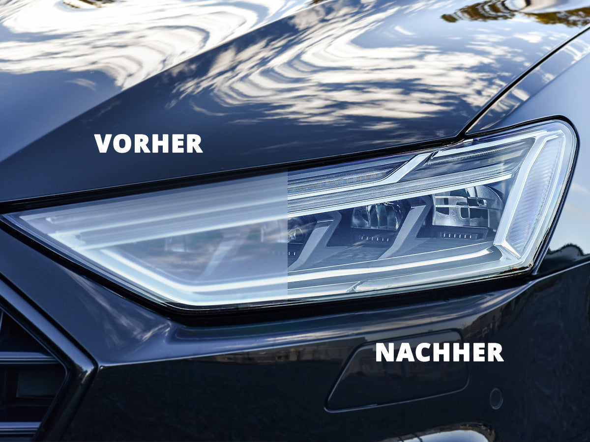 Vorher - Nachher Effekt universal Polierpaste von Licargo