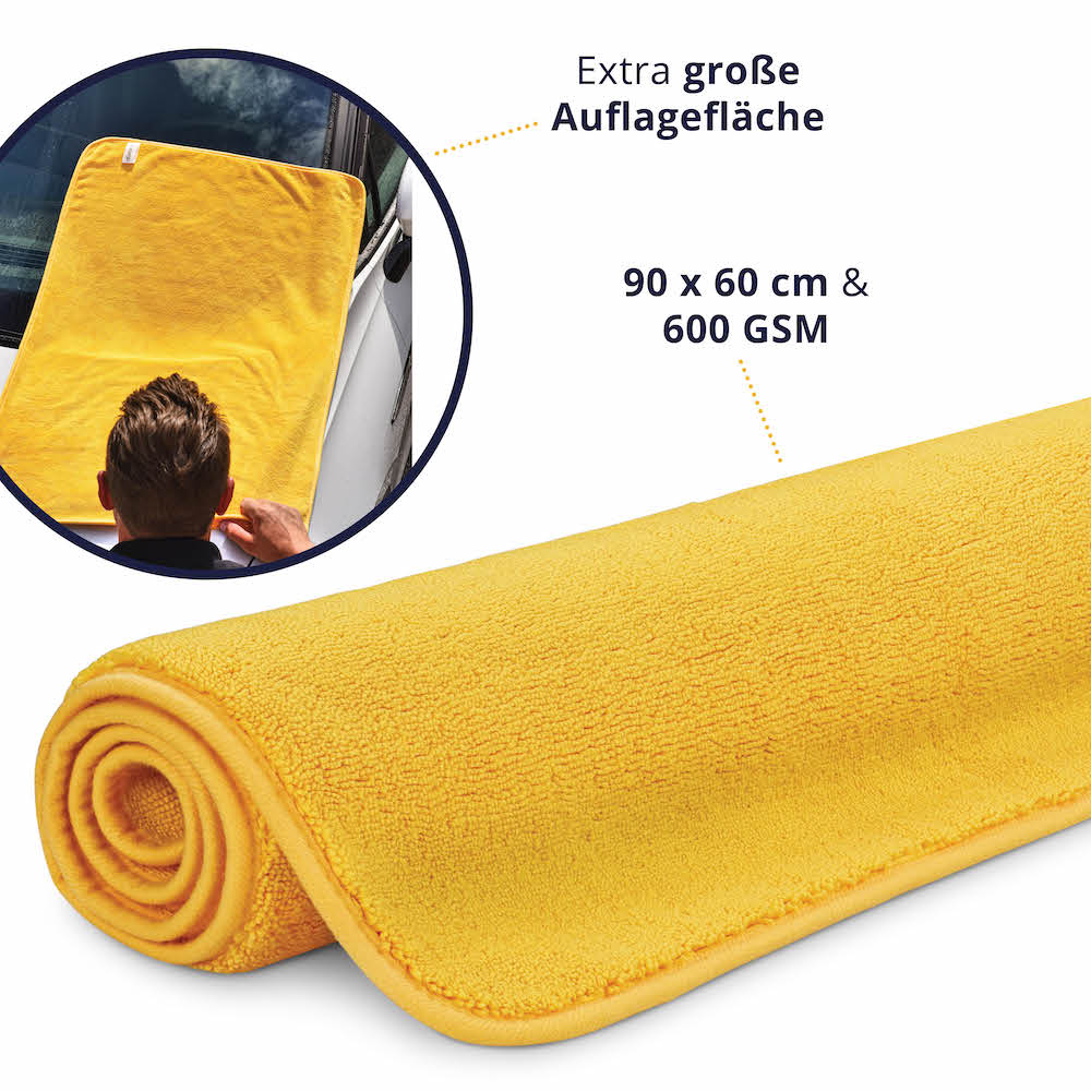 Glänzendes Ergebnis ohne Flecken=>Unser Set garantiert eine schonende Reinigung, die keine Kratzer oder Flecken auf der Lackoberfläche hinterlässt.