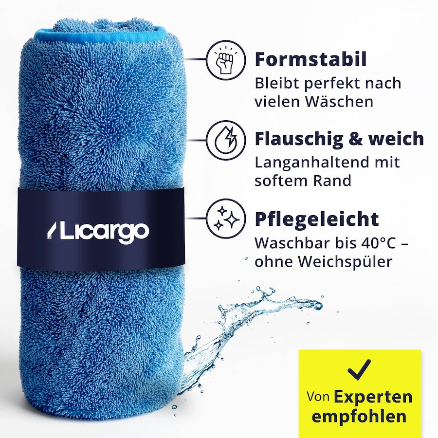 Extrem Langlebig=>Auch nach unzähligen Wäschen behält das Tuch seine Form und Flauschigkeit. Die robuste Verarbeitung und Waschbarkeit bis 40 Grad sorgen für dauerhafte Qualität.