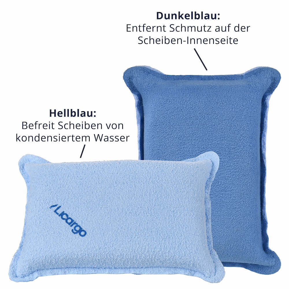 2 Seiten, 2 Funktionen=>Mit seiner zweifarbigen Gestaltung, bietet unser Scheibenschwamm gleich zwei entscheidende Funktionen, um Deine Autoscheiben in Bestform zu halten.