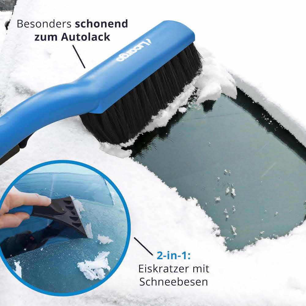 Sorgenfreie Anwendung=>Kunststoff ist weicher als Glas und wird Deine Scheibe somit nicht beschädigen. Dies gewährleistet eine sorgenfreie Anwendung und garantiert Dir stets klare und unversehrte Sicht.