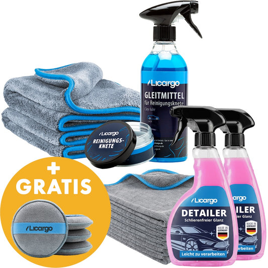 Showroom-Glanz auf Knopfdruck=>Unser Detailer Set Pro sorgt für atemberaubenden Tiefenglanz und schützt Deinen Lack gleichzeitig vor Wasserflecken und schädlichen Umwelteinflüssen.
