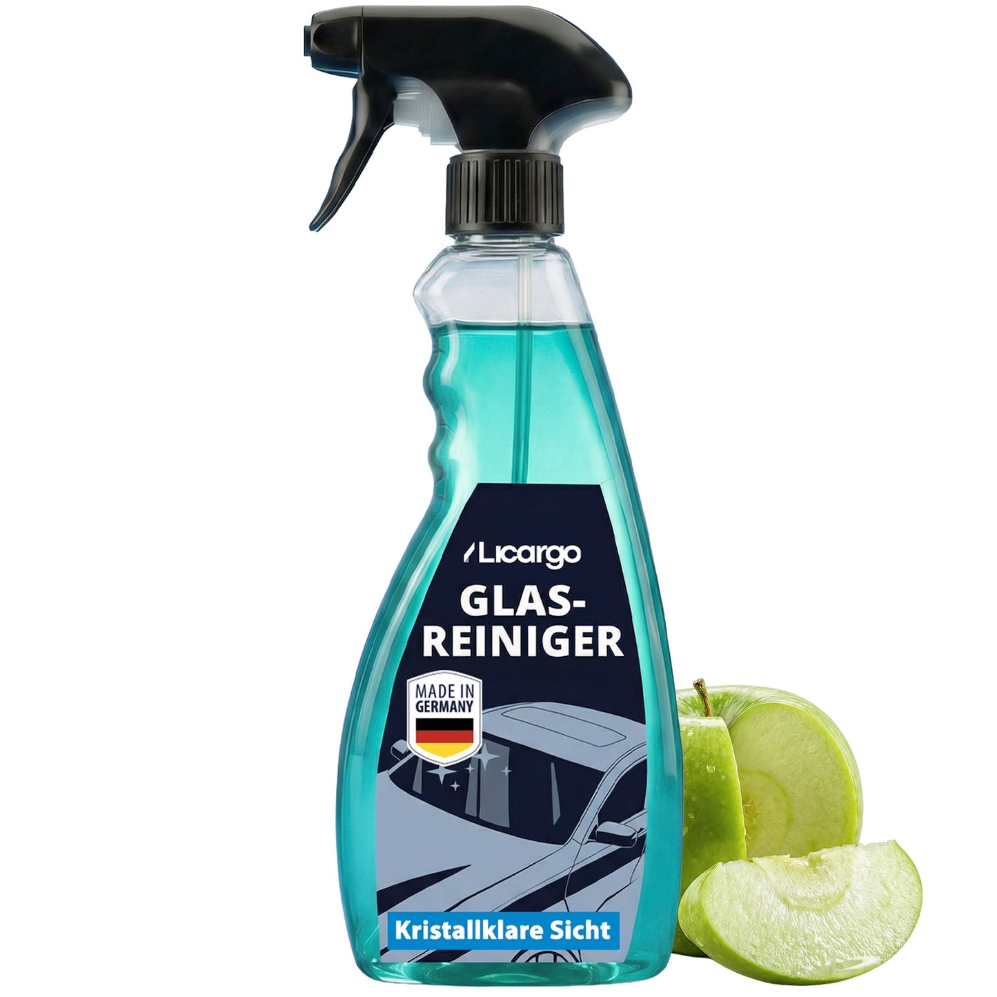Kristallklare Autoscheiben=>Mit dem Licargo Glasreiniger erhältst Du die perfekte Lösung für eine mühelose und schlierenfreie Reinigung, selbst bei hartnäckigen Verschmutzungen.