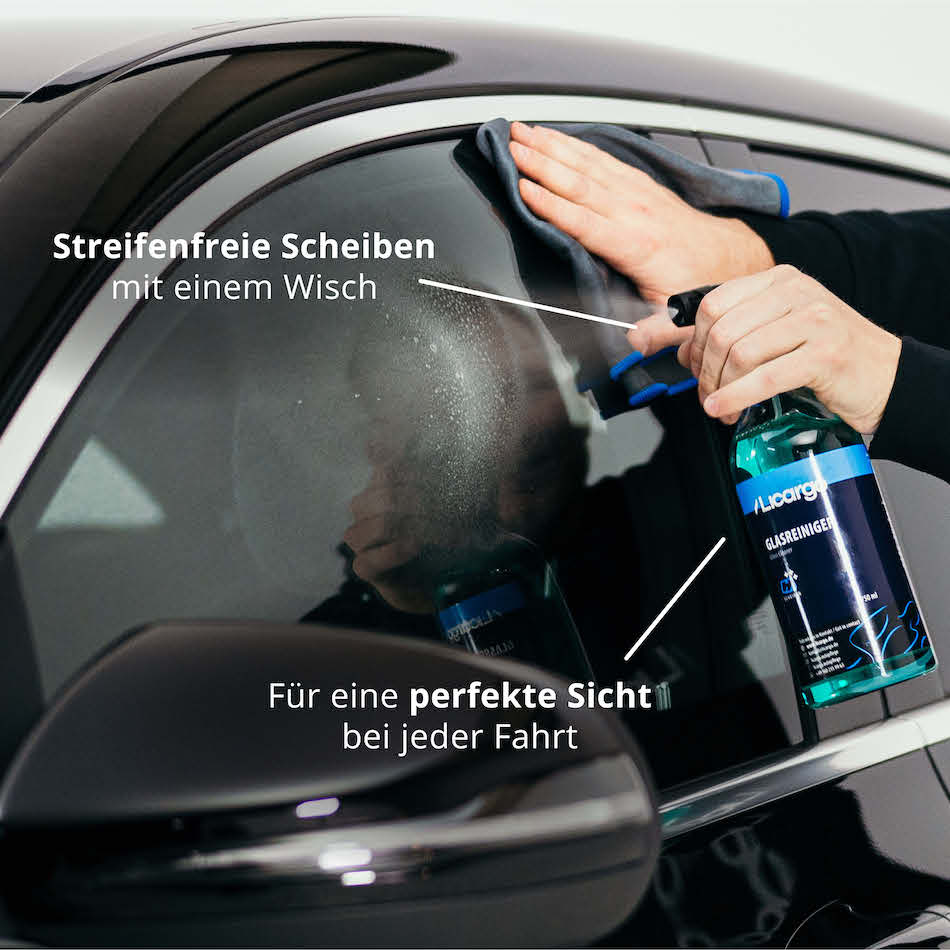 Perfekte Sicht bei jeder Fahrt=>Lieferumfang:  1x Glasreiniger - 750ml