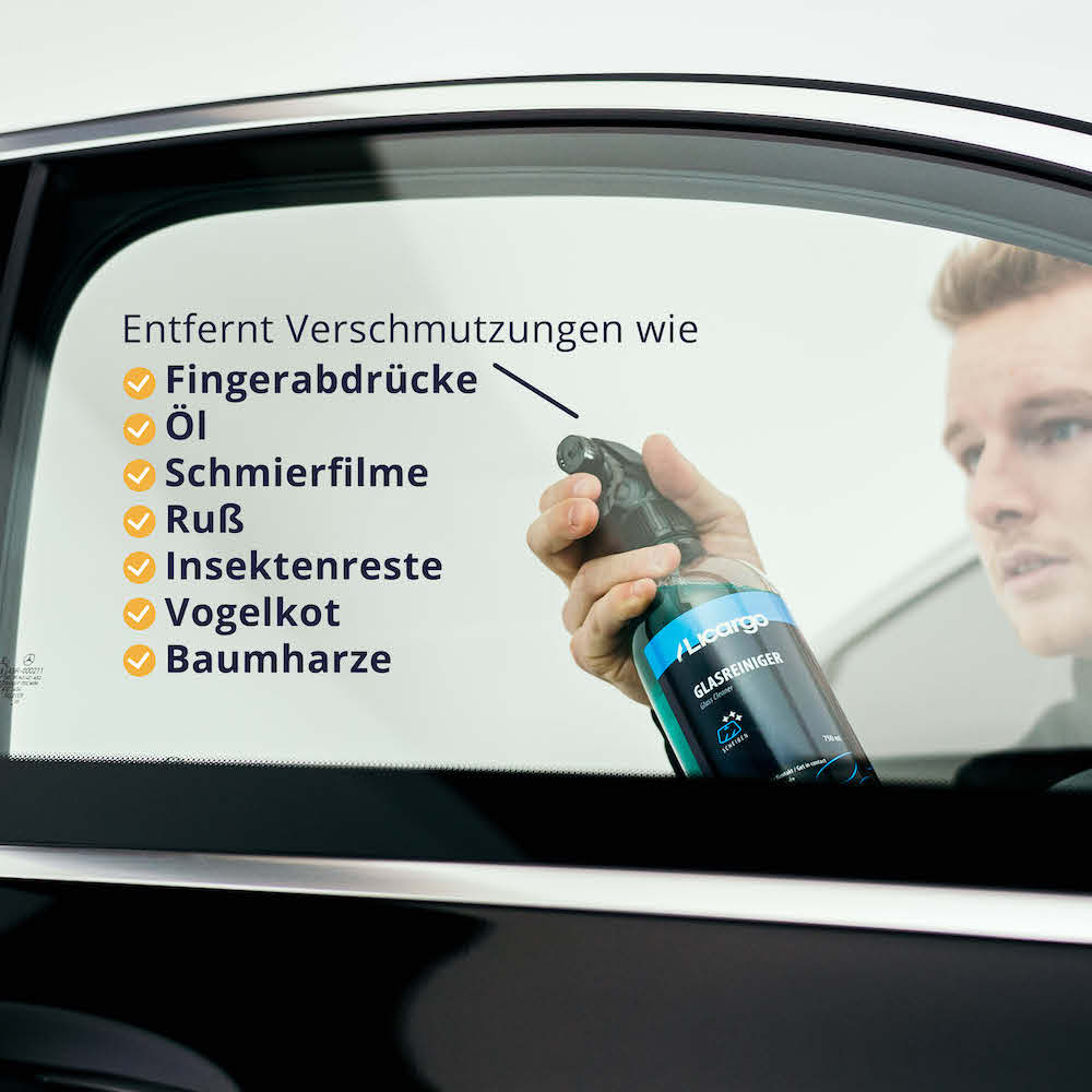 Optimale Schmutzlösung=>Der Glasreiniger entfernt selbst hartnäckige Verschmutzungen mühelos und sorgt so für strahlende Sauberkeit.