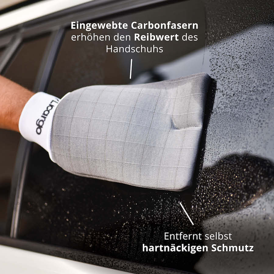 Maximale Effizienz=>Die eingewebten Carbonfasern erhöhen den Reibwert und lösen selbst hartnäckigen Schmutz mühelos.