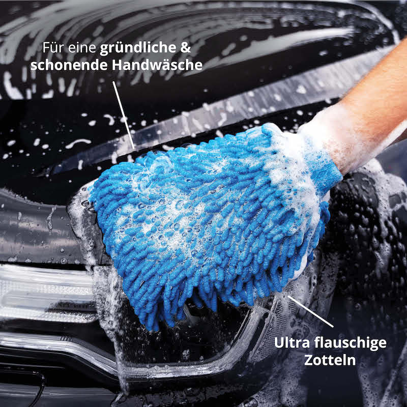 Perfekt für die Handwäsche=>Lieferumfang: 1x Waschandschuh "Zotteln"