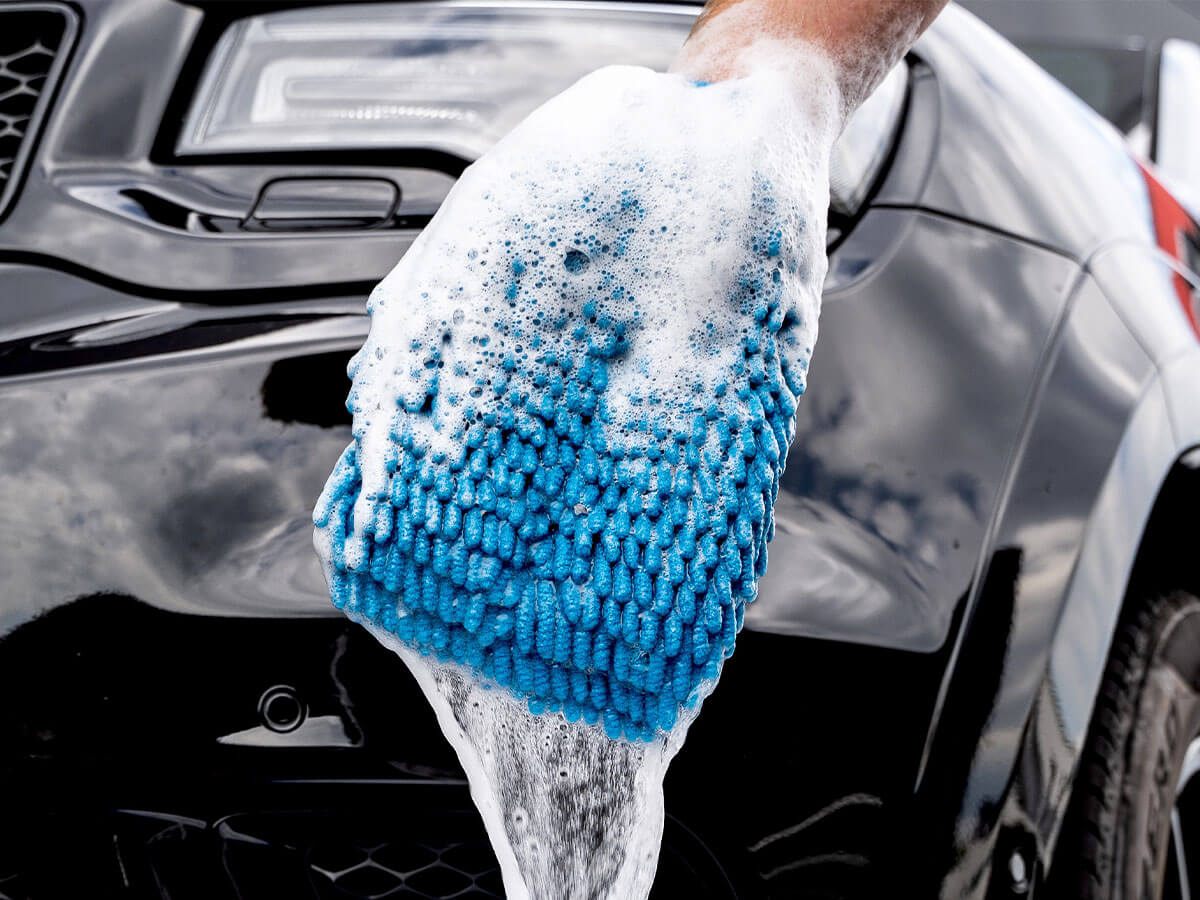 Autowaschhandschuh Zottel aus Chenille Mikrofaser