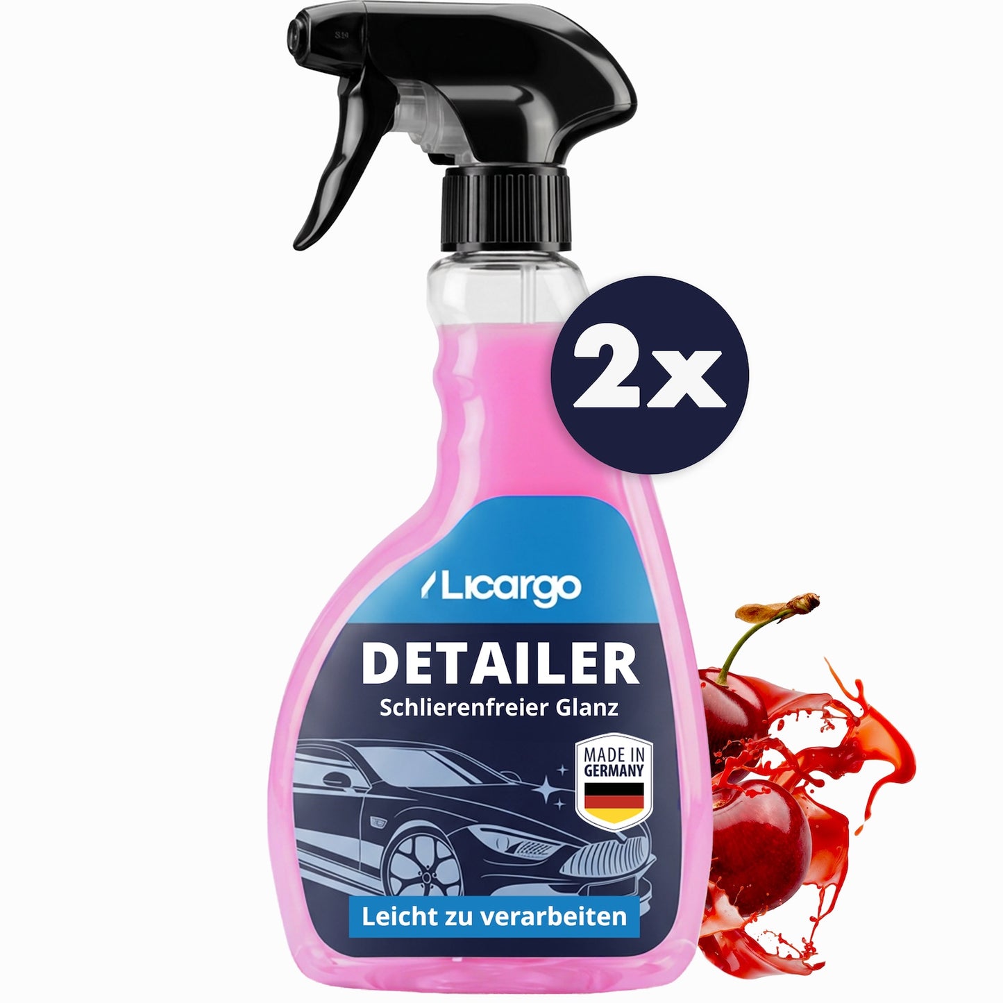 Showroom-Glanz auf Knopfdruck=>Unser Detailer sorgt für atemberaubenden Tiefenglanz und schützt Deinen Lack gleichzeitig vor Wasserflecken und schädlichen Umwelteinflüssen.