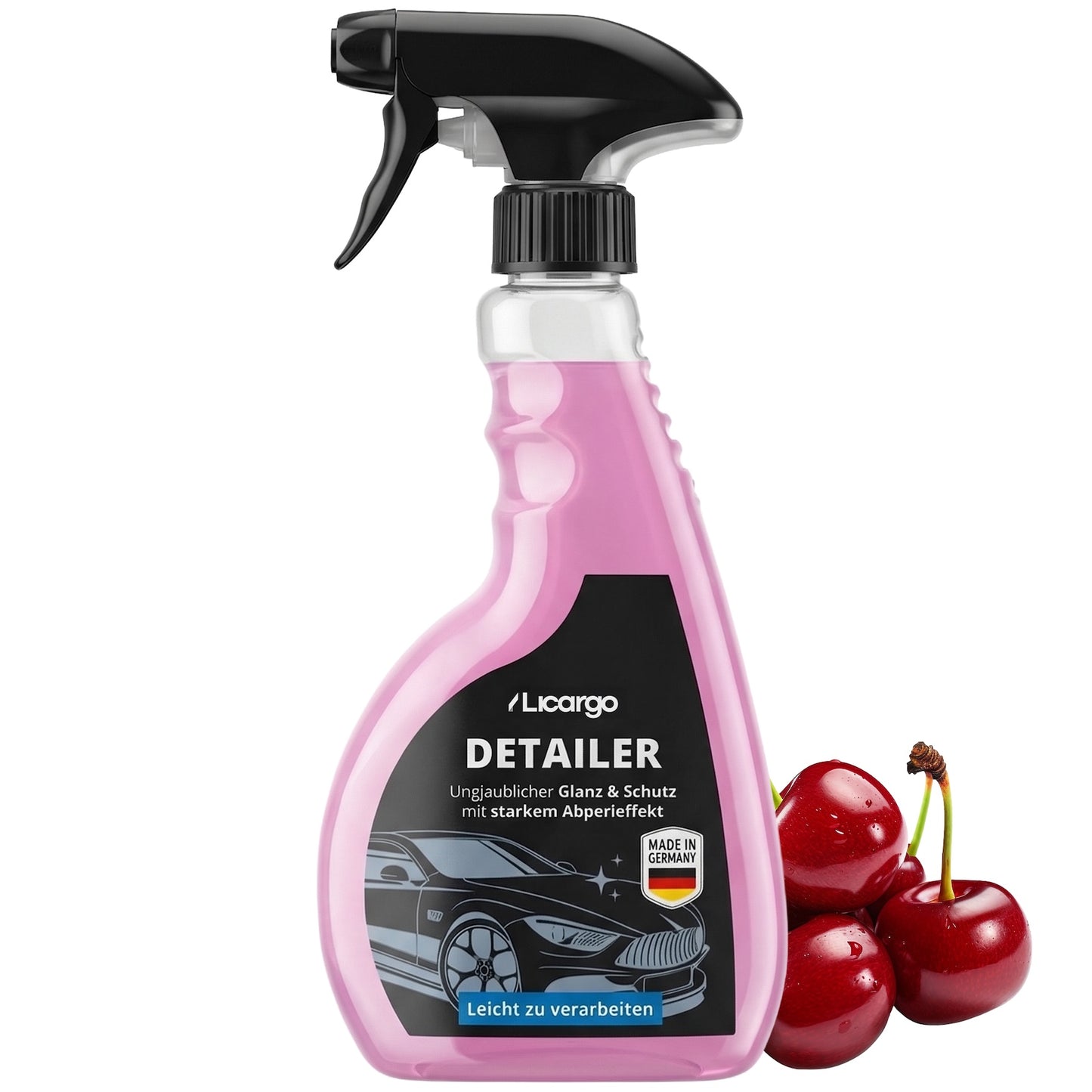 Showroom-Glanz auf Knopfdruck=>Unser Detailer sorgt für atemberaubenden Tiefenglanz und schützt Deinen Lack gleichzeitig vor Wasserflecken und schädlichen Umwelteinflüssen.