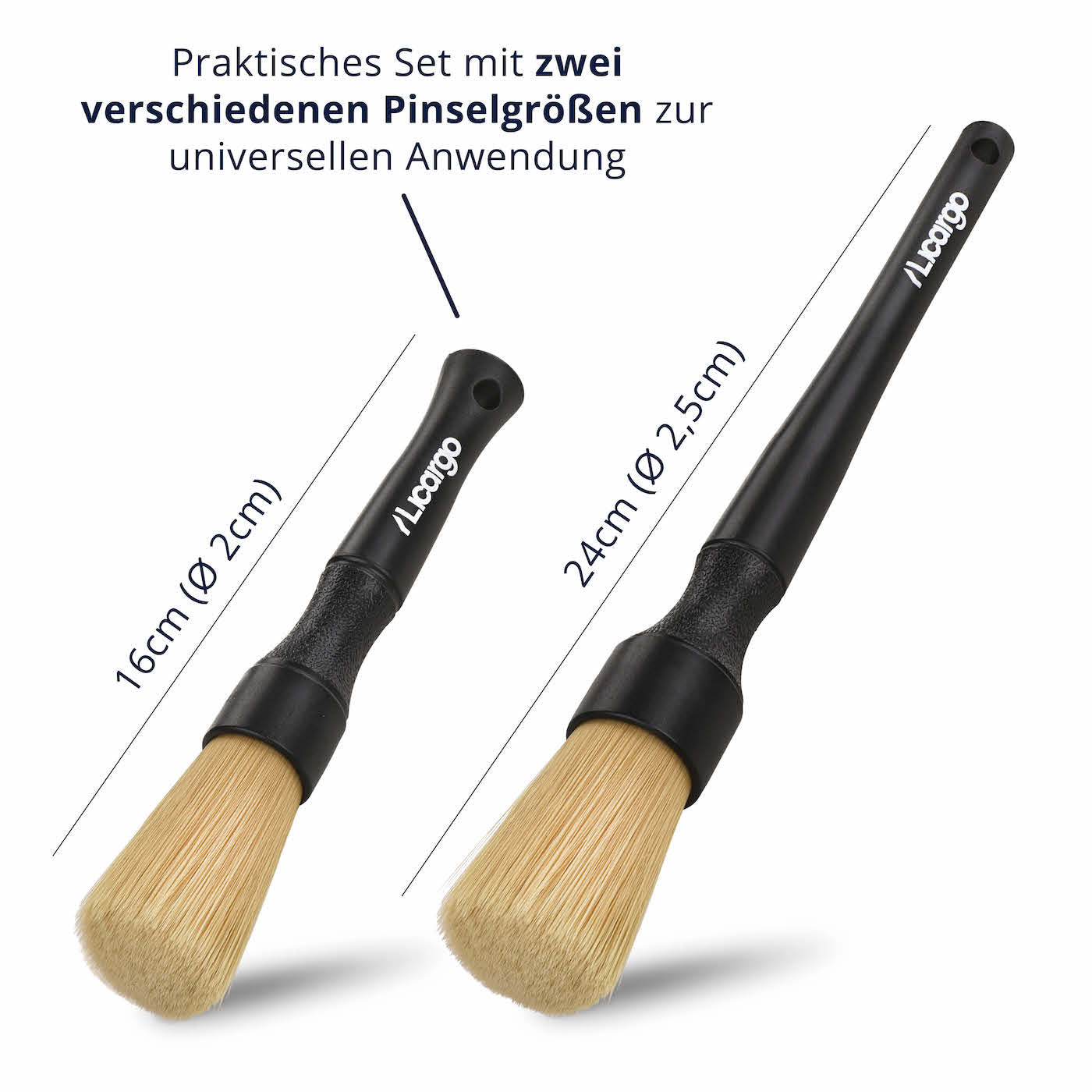 Zwei Pinselgrößen=>Unser Pinsel-Set bietet zwei unterschiedliche Pinselgrößen für eine universelle Anwendung. Egal, ob Du große Flächen oder schwer erreichbare Ecken reinigen möchtest, dieses Set ist die perfekte Wahl.
