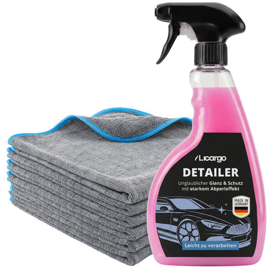 Showroom-Glanz auf Knopfdruck=>Unser Detailer Set sorgt für atemberaubenden Tiefenglanz und schützt Deinen Lack gleichzeitig vor Wasserflecken und schädlichen Umwelteinflüssen.