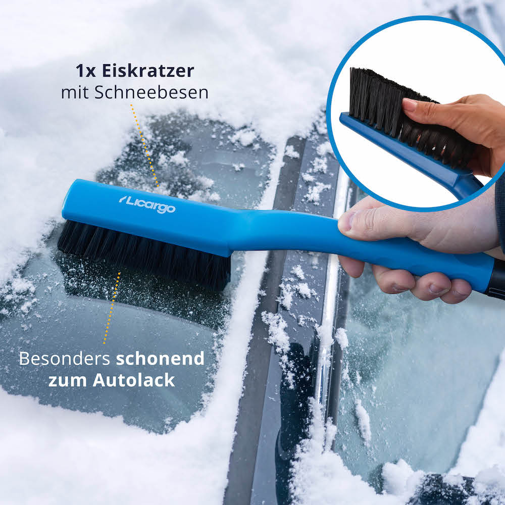 Sorgenfreie Anwendung=>Lieferumfang: 1x Eiskratzer mit Schneebesen - 41cm