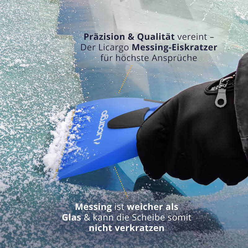 Besondere Materialien=>Der Licargo Messing-Eiskratzer vereint Präzision und Qualität auf höchstem Niveau. Hergestellt aus hochwertigem Messing, ist dieser Eiskratzer perfekt für anspruchsvolle Aufgaben geeignet.