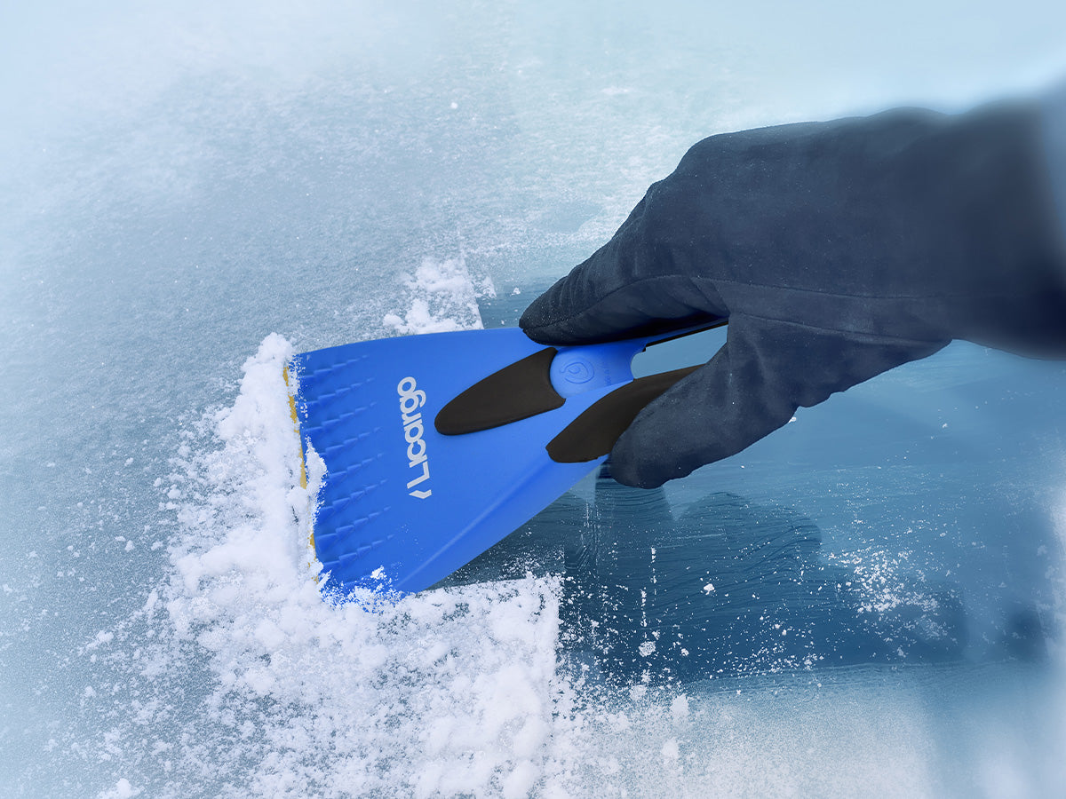 Eiskratzer mit Handschuh für Auto, wasserdichter warmer Eiskratzer-Handschuh  mit nie gefrorenem Samtfutter für Auto-Windschutzscheiben