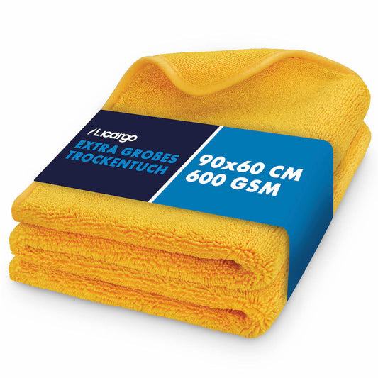 PKW KFZ Auto Reinigungstuch Mikrofasertuch Trocken Poliertuch Gelb