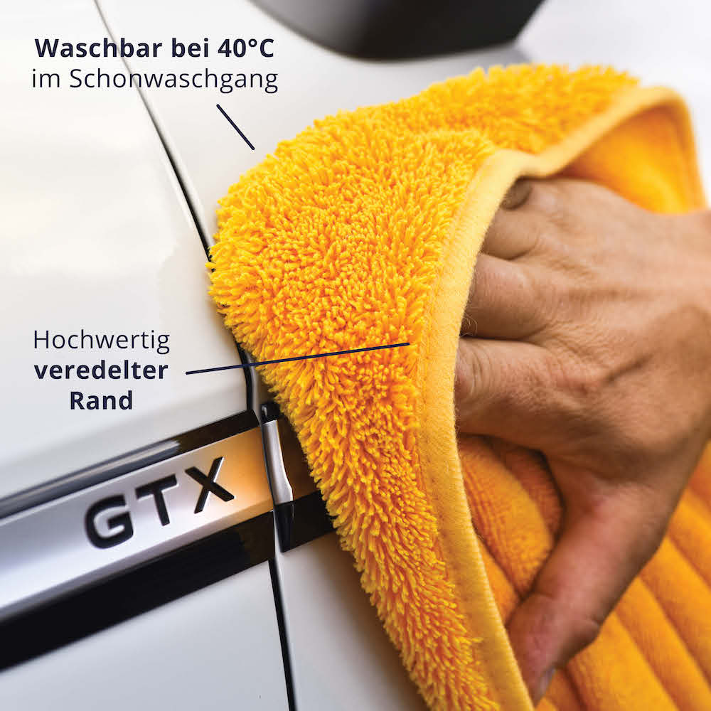 Hohe Langlebigkeit=>Dank der hochwertigen Fasern sowie dem veredelten Rand ist unser Trockentuch Dein optimales Langzeitpartner.
