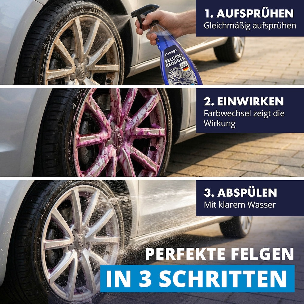 Schnelle & unkomplizierte Anwendung=>Die Reinigung erfolgt einfach und effizient in wenigen Arbeitsschritten. So erzielst Du ohne großen Aufwand ein professionelles Reinigungsergebnis.