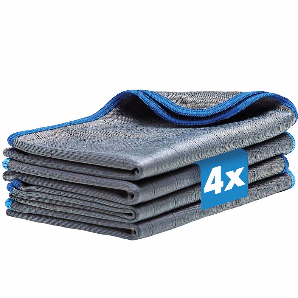 Glasklare Autoscheiben => Unsere Carbon-Mikrofasertücher liefern eine streifenfreie Reinigung und hinterlassen Deine Autoscheiben glasklar – selbst bei hartnäckigem Schmutz.