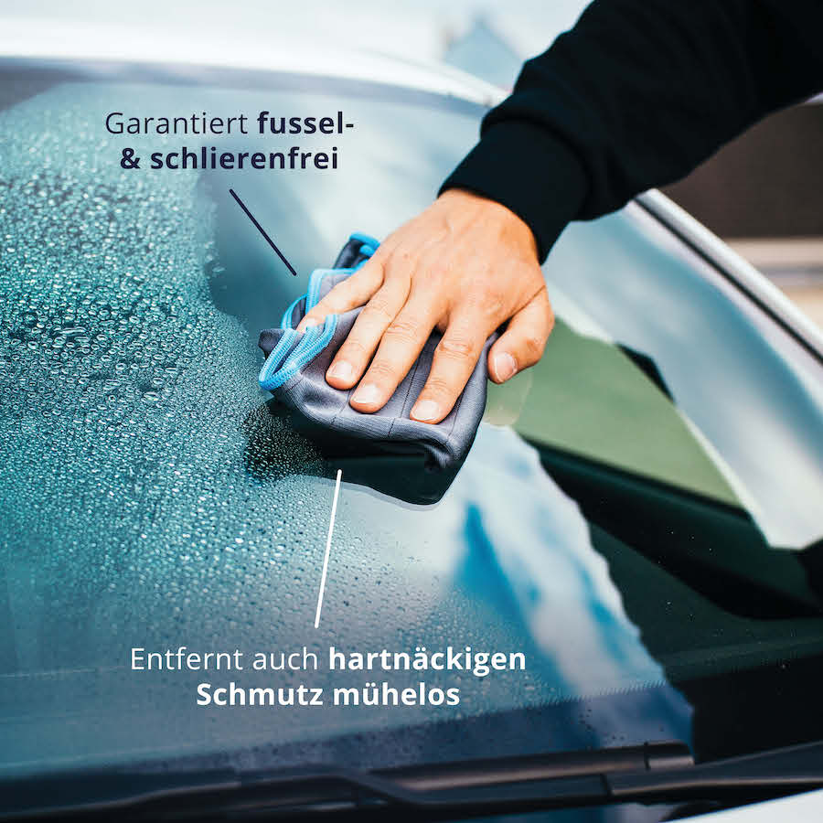 Garantiert fusselfrei=>Hochwertige Carbon- und Mikrofasern garantieren eine kristallklare und schlierenfreie Oberfläche, perfekt für den täglichen Einsatz.