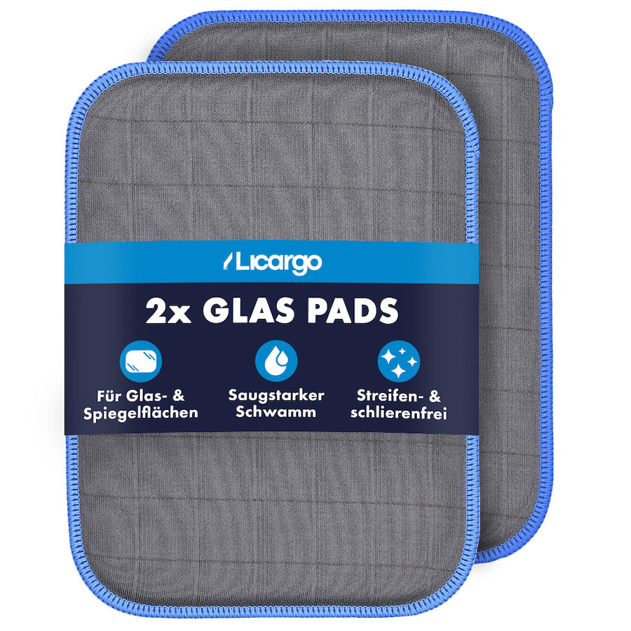 Speziell entwickelte Pads=>Unsere Glas Pads sorgen für rückstandslos saubere Autoscheiben und ermöglichen Dir eine unkomplizierte Anwendung.