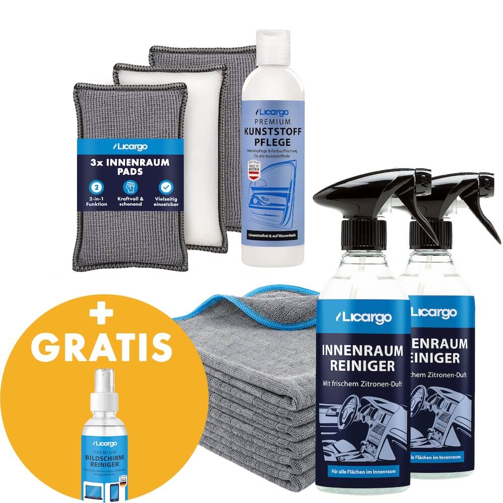Frische, die begeistert=>Mit dem Innenraum Set Pro wird Dein Auto innen komplett gepflegt – von Armaturen über Kunststoff bis hin zu Displays. Sauberkeit, Frische und Komplimente garantiert.